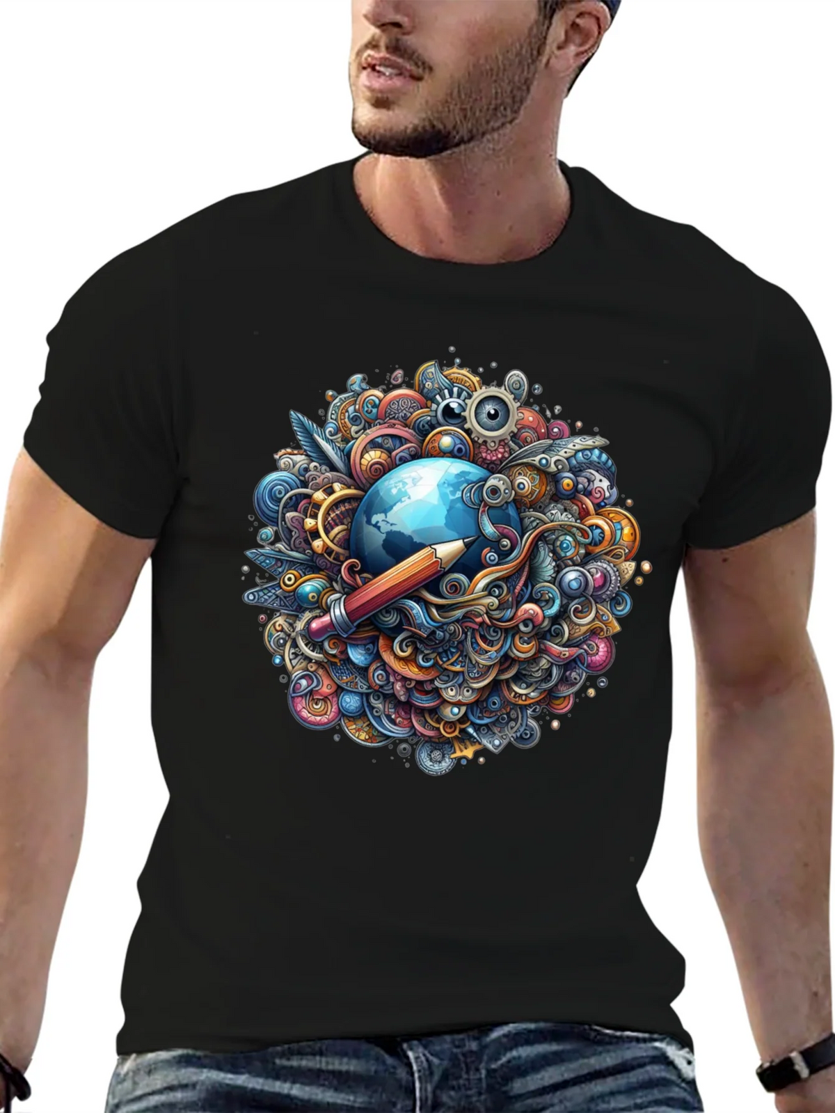 Creative World Black T-Shirt product image 6