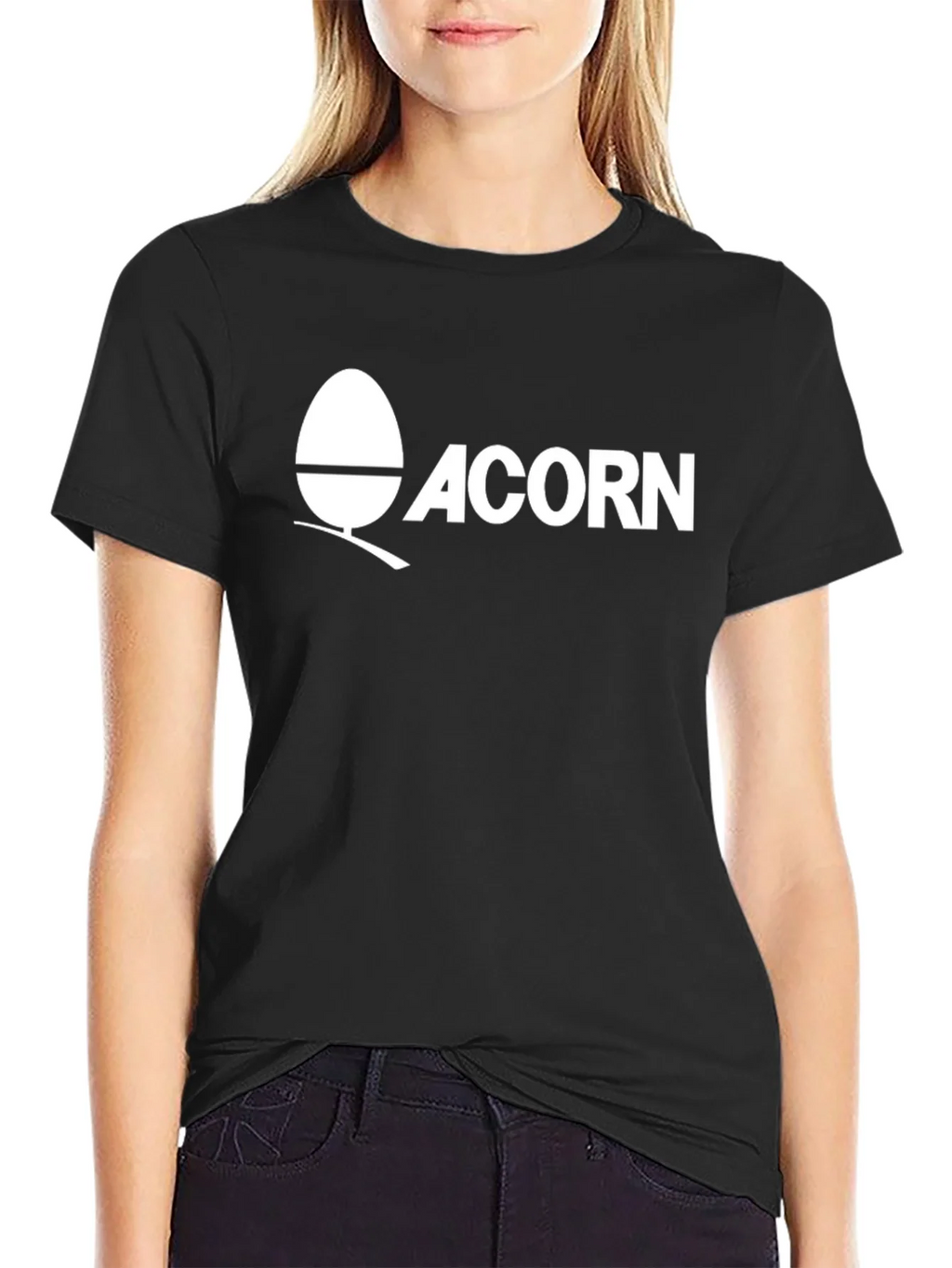 Acorn Logo Graphic T-Shirt - Black product image 2