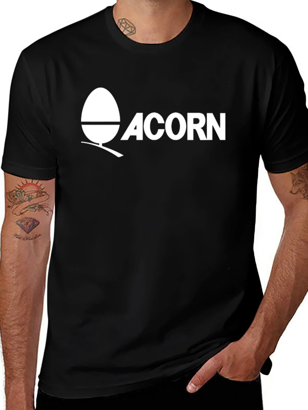Acorn Logo Graphic T-Shirt - Black product image 1