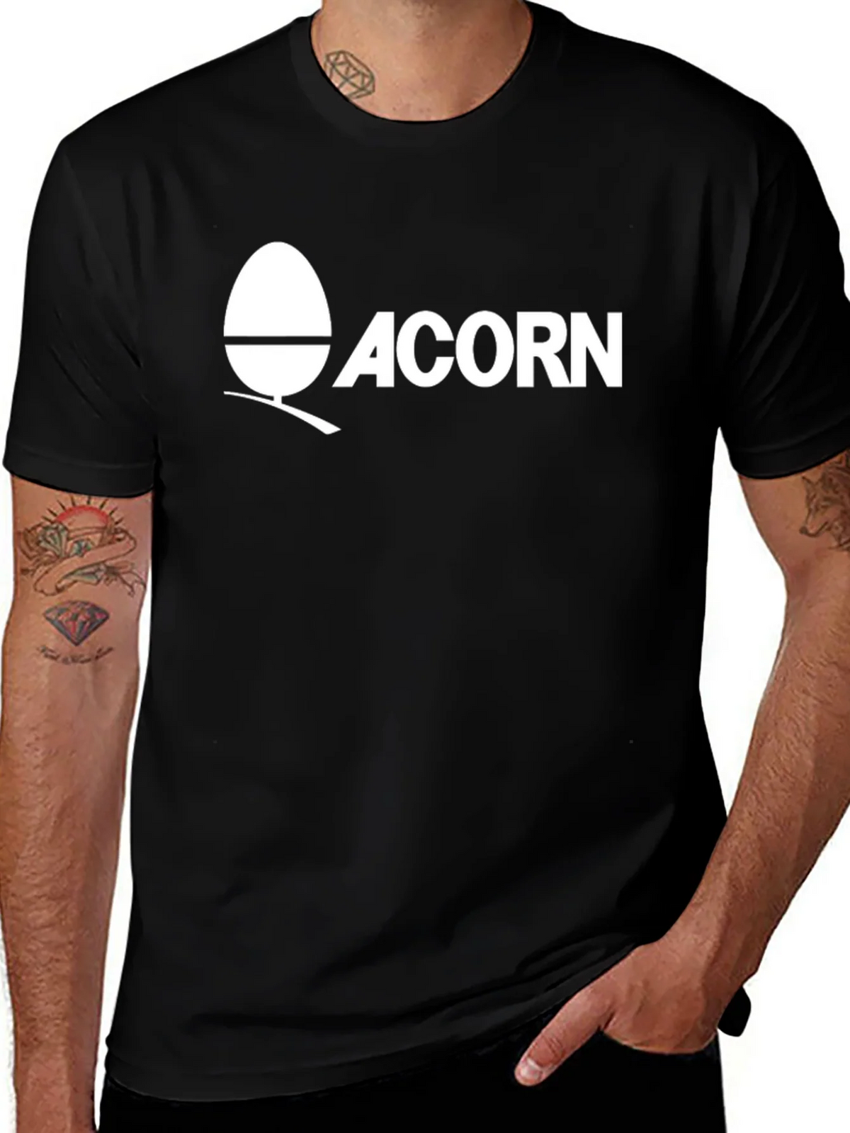 Acorn Logo Graphic T-Shirt - Black product image 1