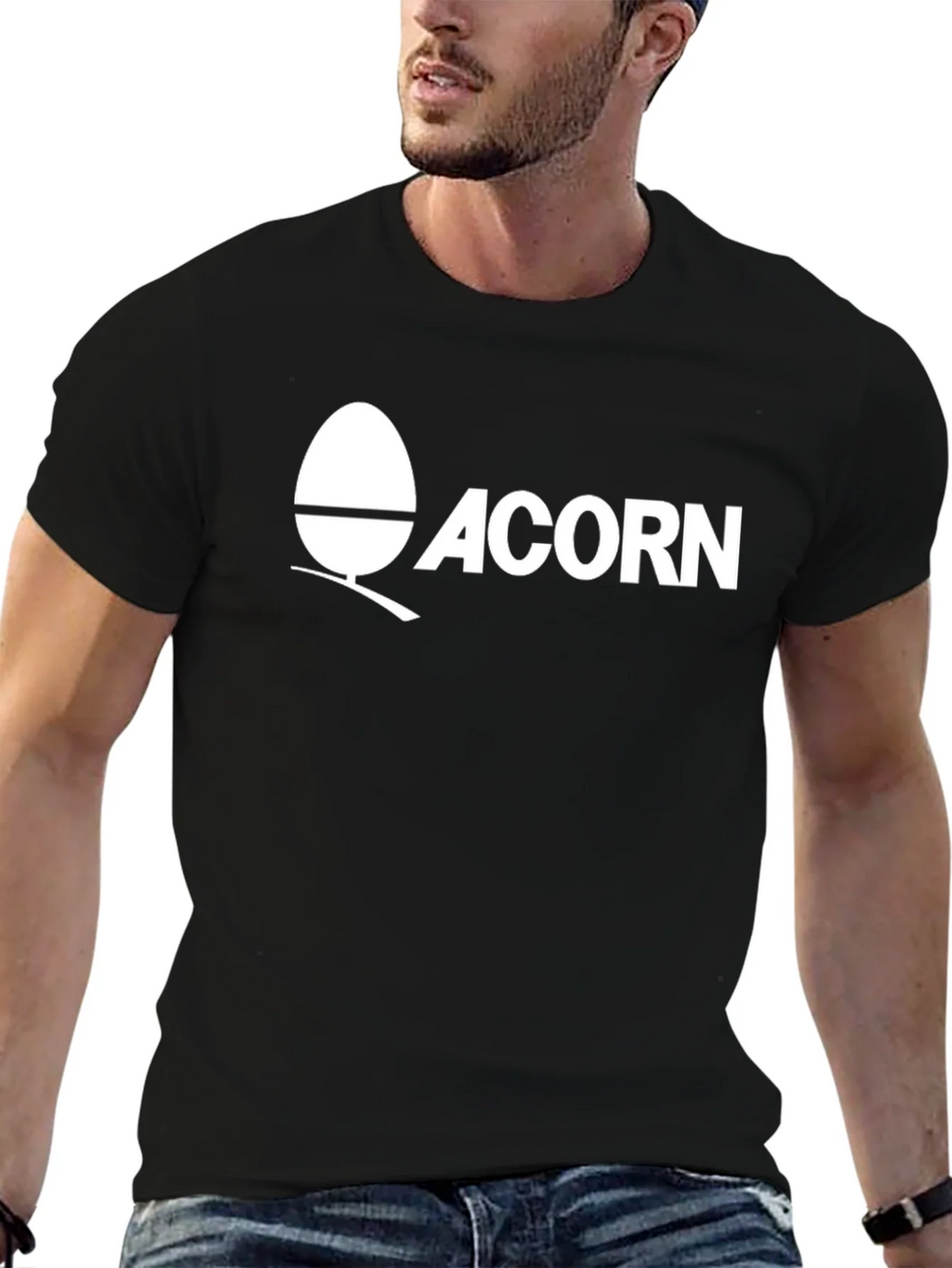 Acorn Logo Graphic T-Shirt - Black product image 5