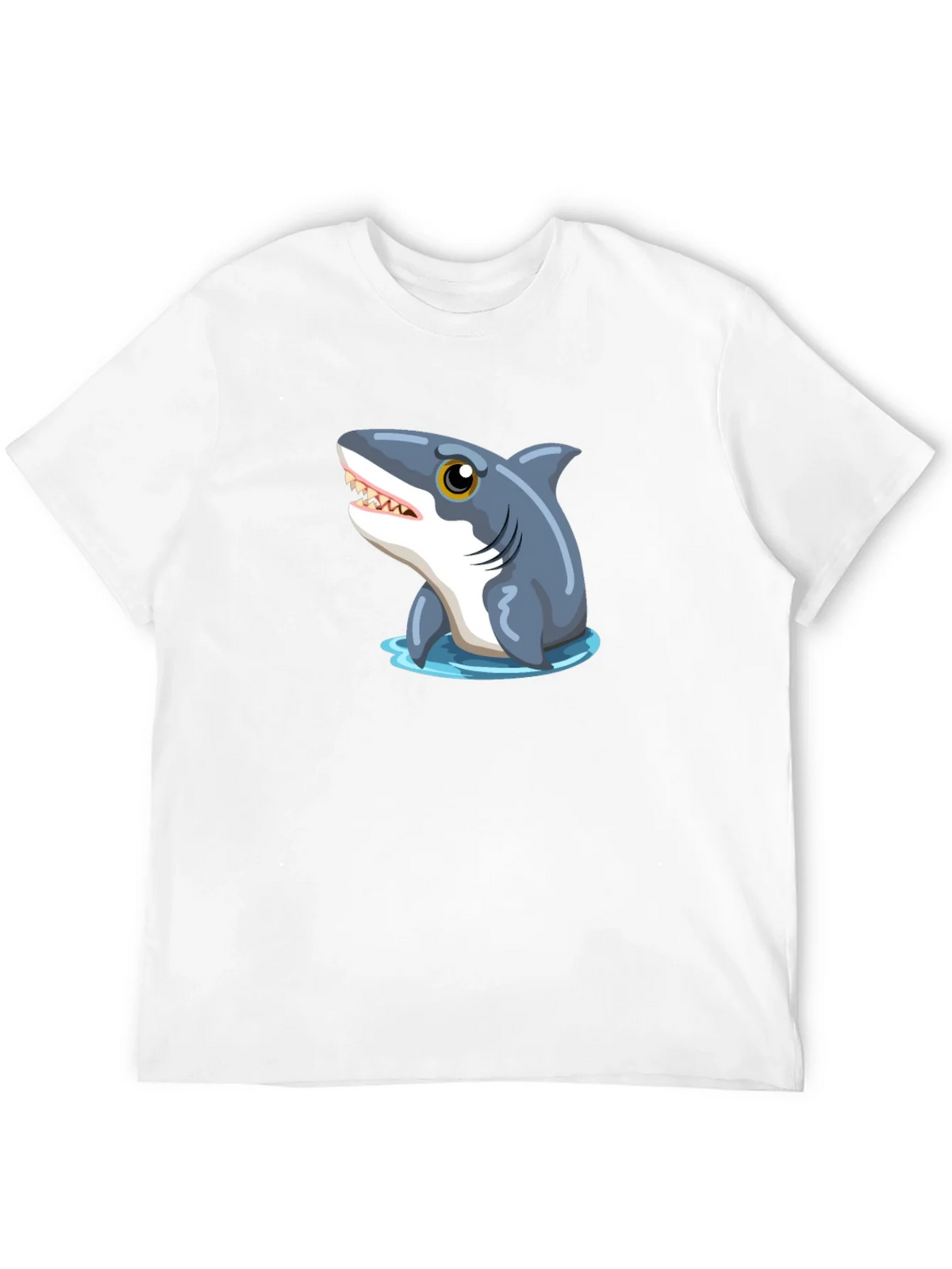 Shark Graphic Tee - Black Cotton T-Shirt product image 11
