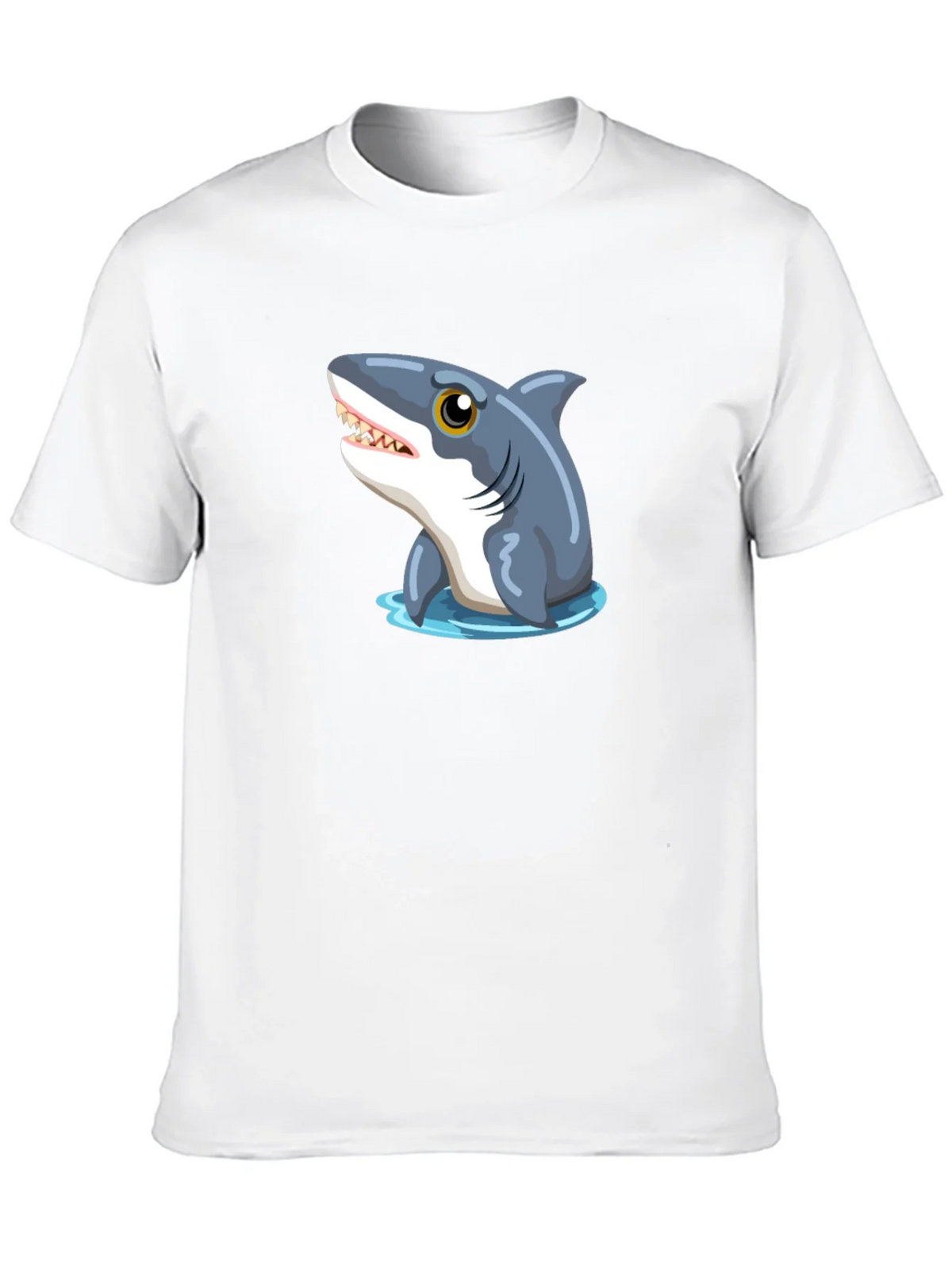 Shark Graphic Tee - Black Cotton T-Shirt product image 9