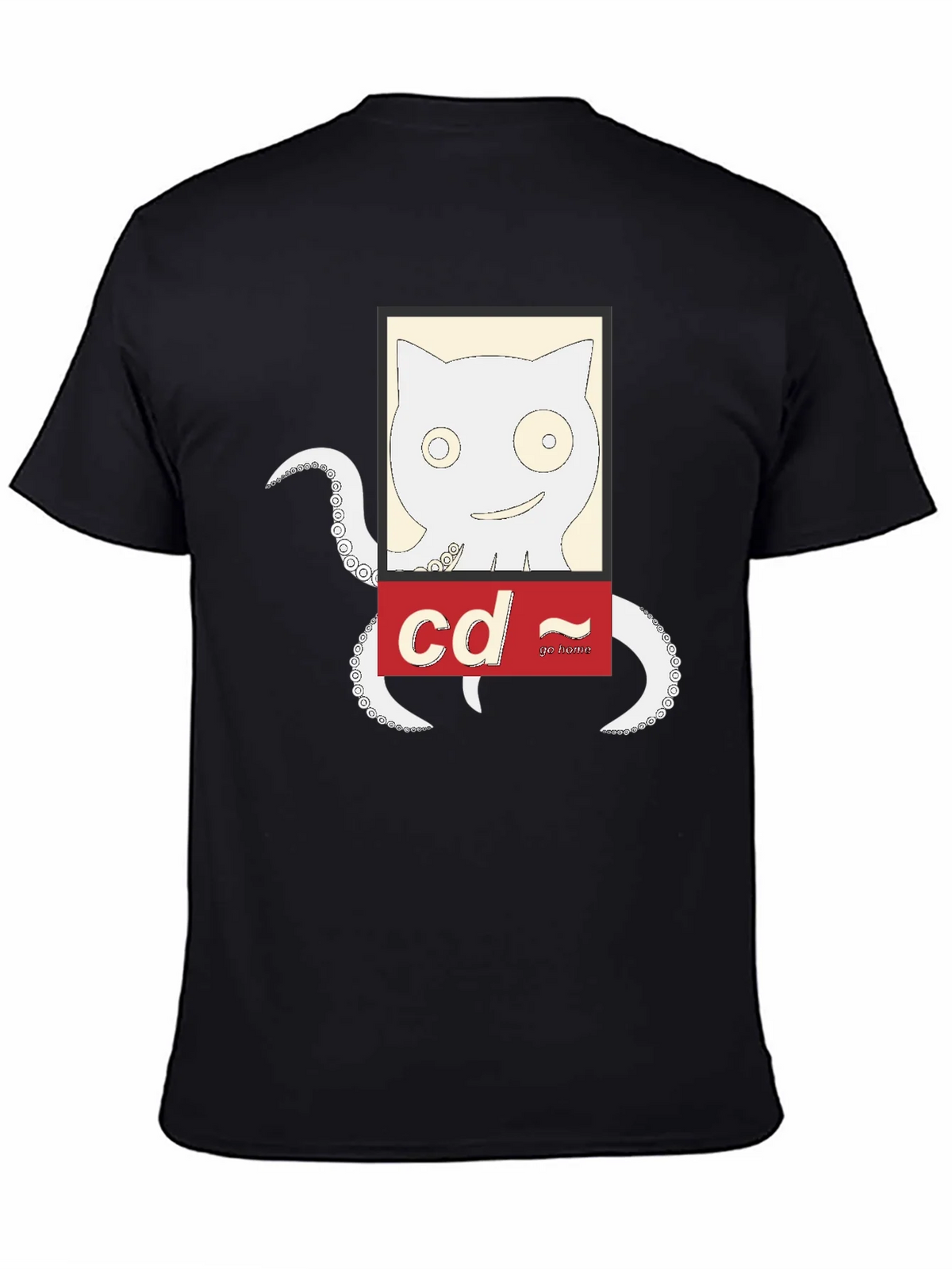 Cat-Octopus Linux Command T-Shirt product image 4