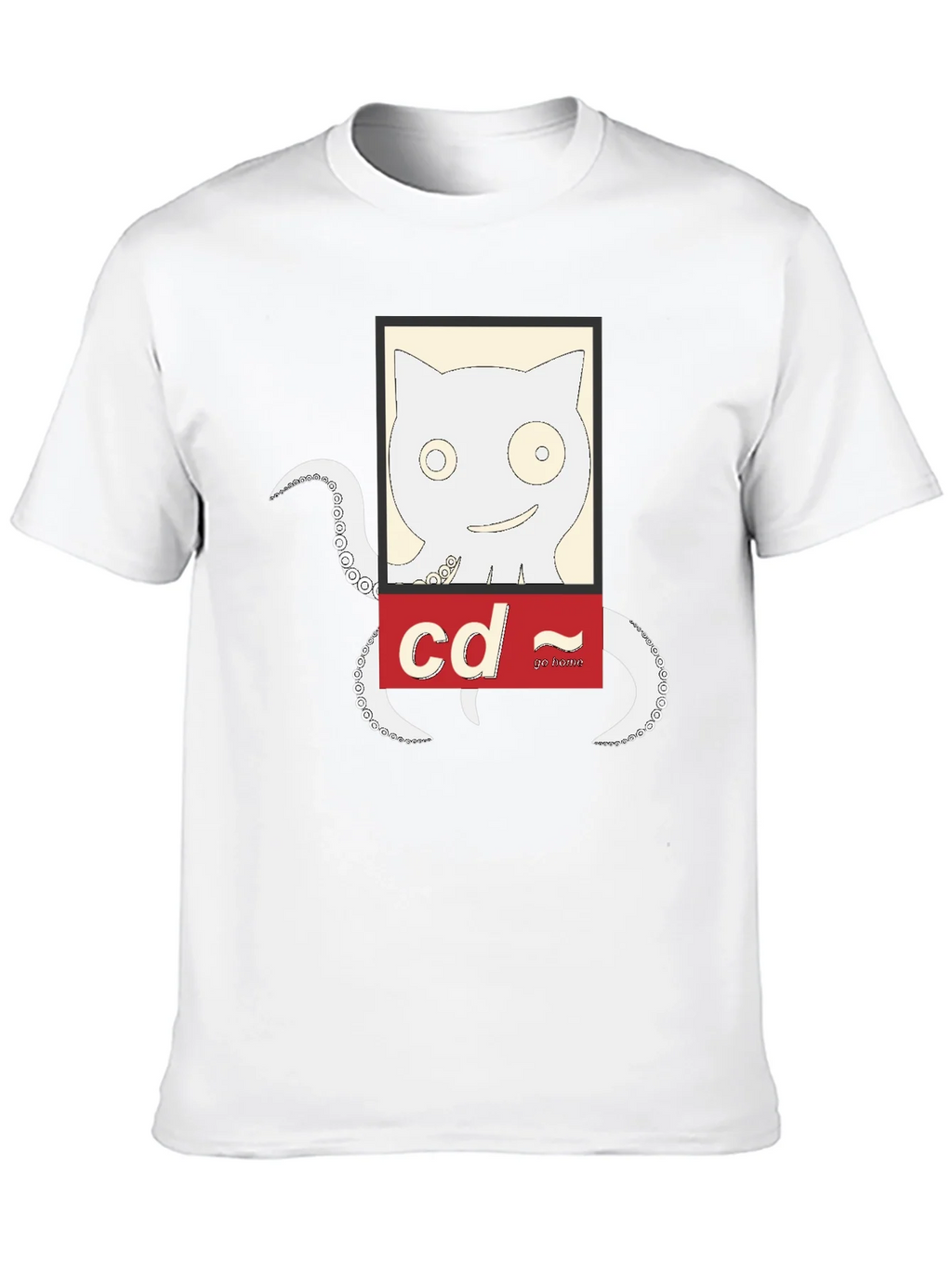 Cat-Octopus Linux Command T-Shirt product image 9