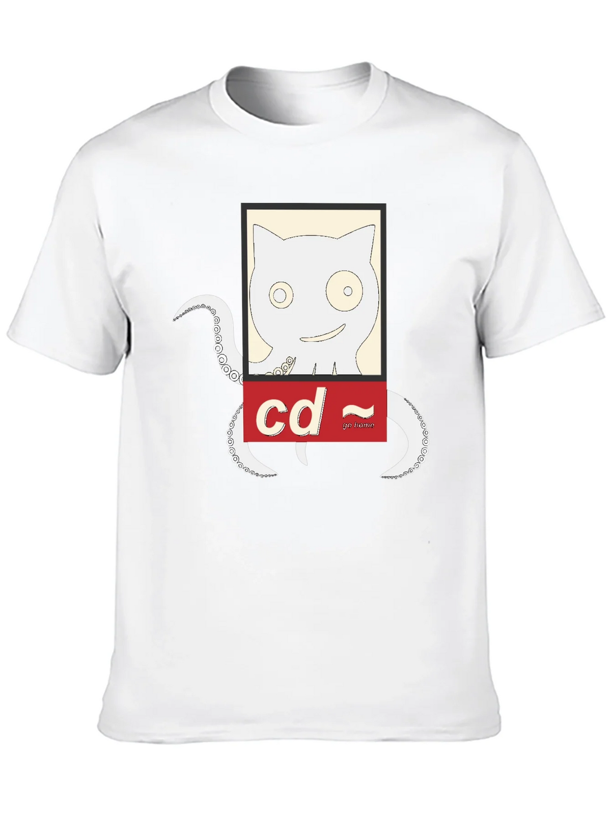 Cat-Octopus Linux Command T-Shirt product image 9