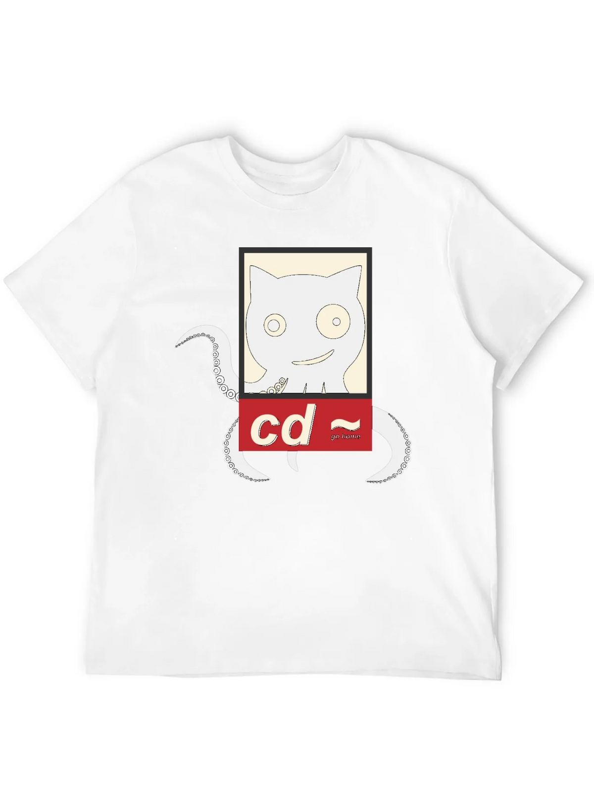 Cat-Octopus Linux Command T-Shirt product image 11