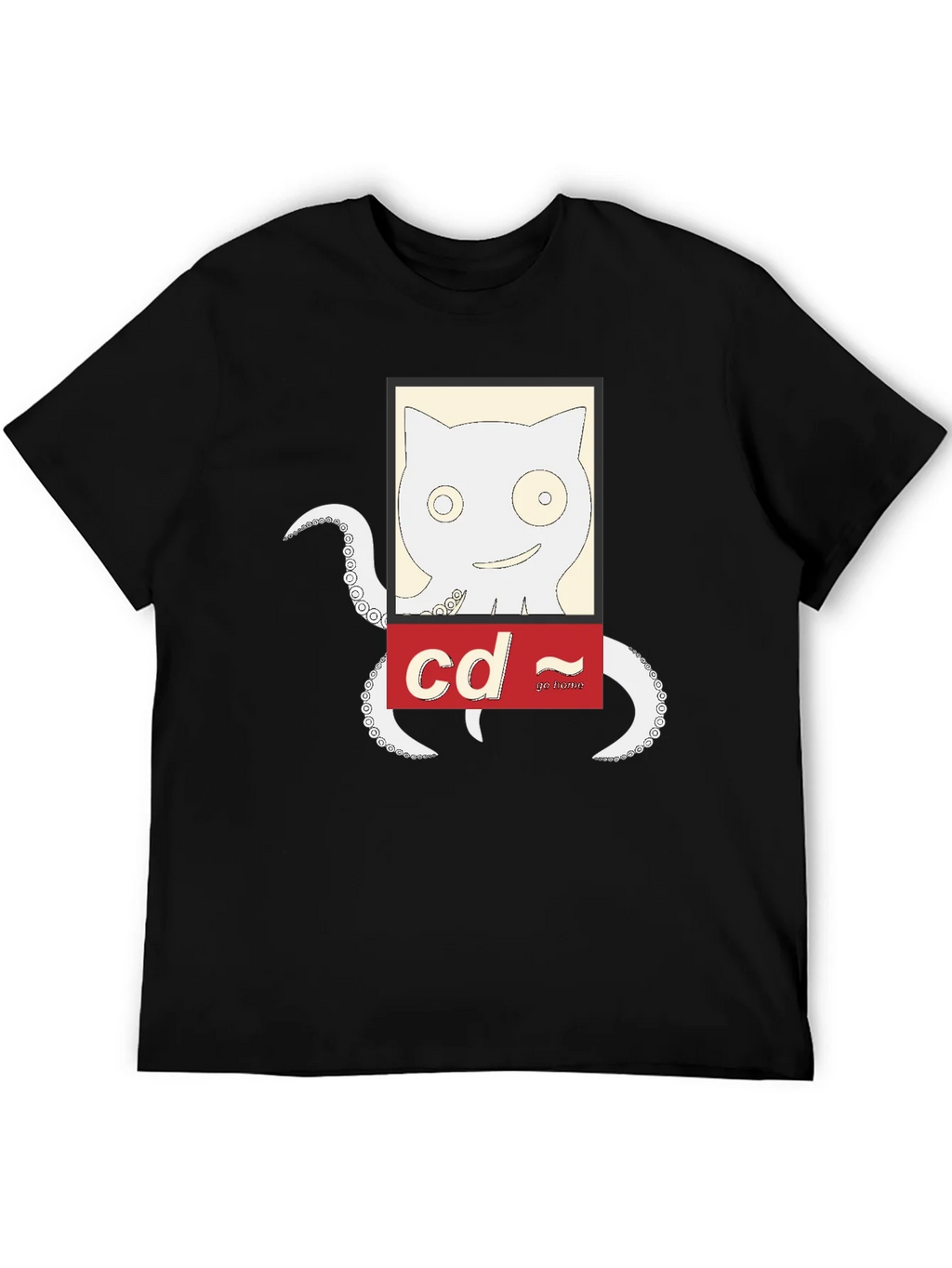 Cat-Octopus Linux Command T-Shirt product image 5