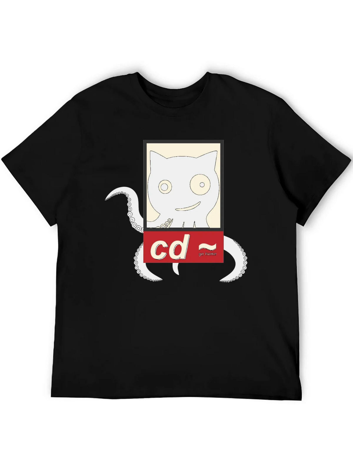 Cat-Octopus Linux Command T-Shirt product image 5