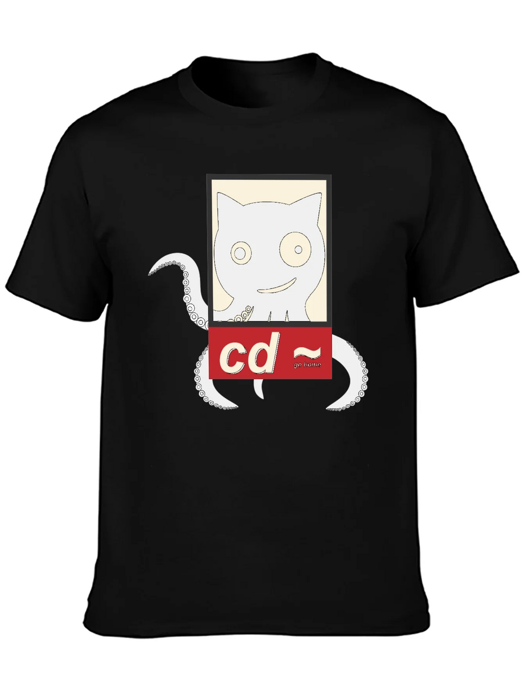 Cat-Octopus Linux Command T-Shirt product image 3