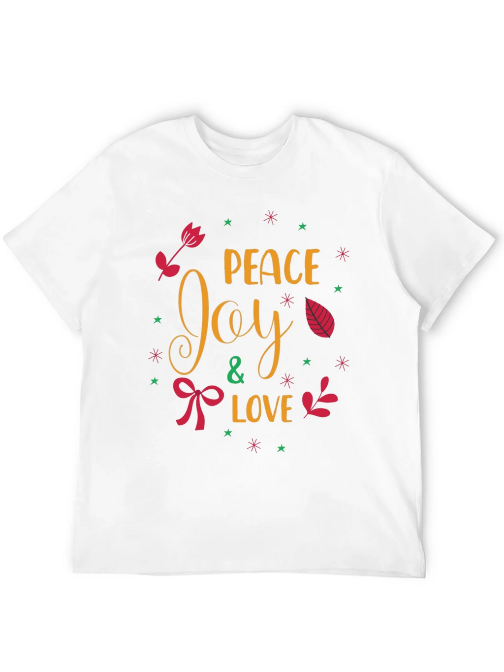 Peace Joy & Love Holiday T-Shirt product image 11