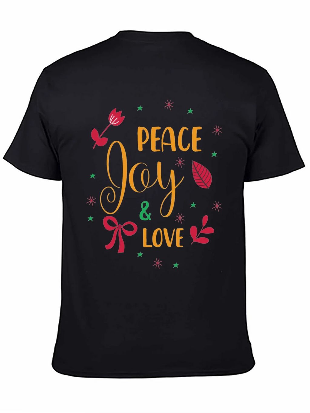 Peace Joy & Love Holiday T-Shirt product image 4