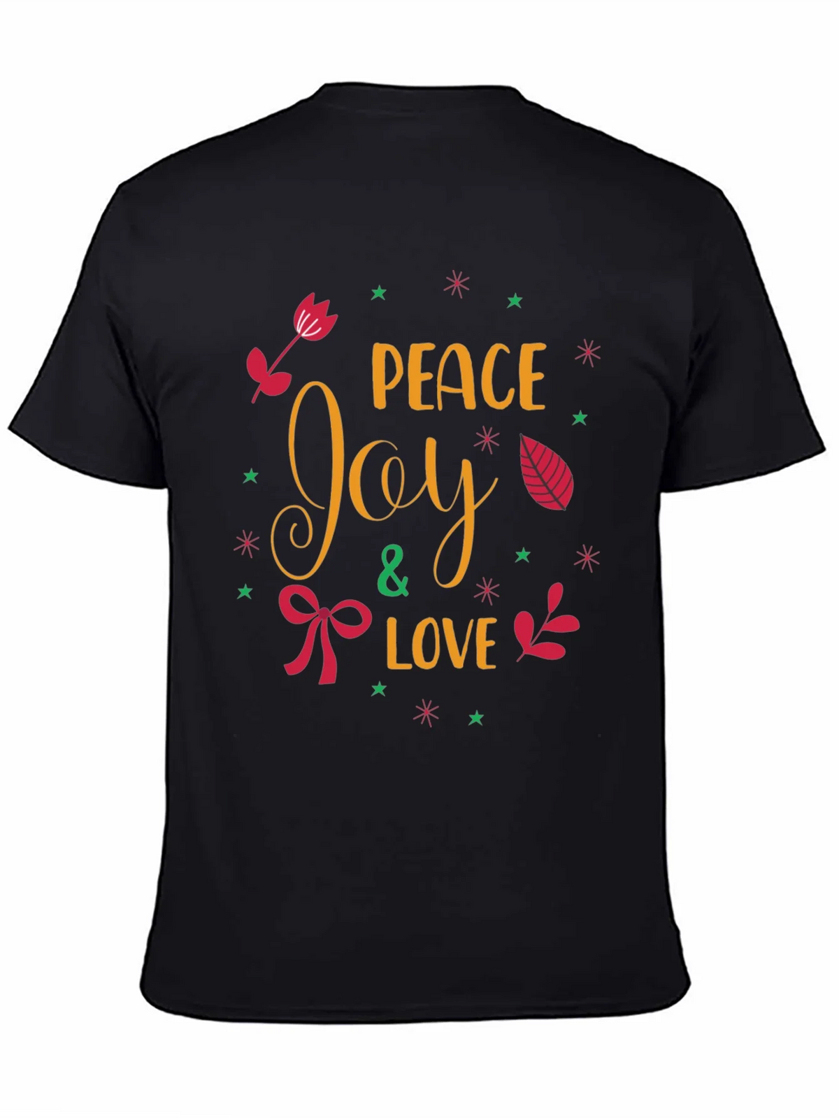 Peace Joy & Love Holiday T-Shirt product image 4