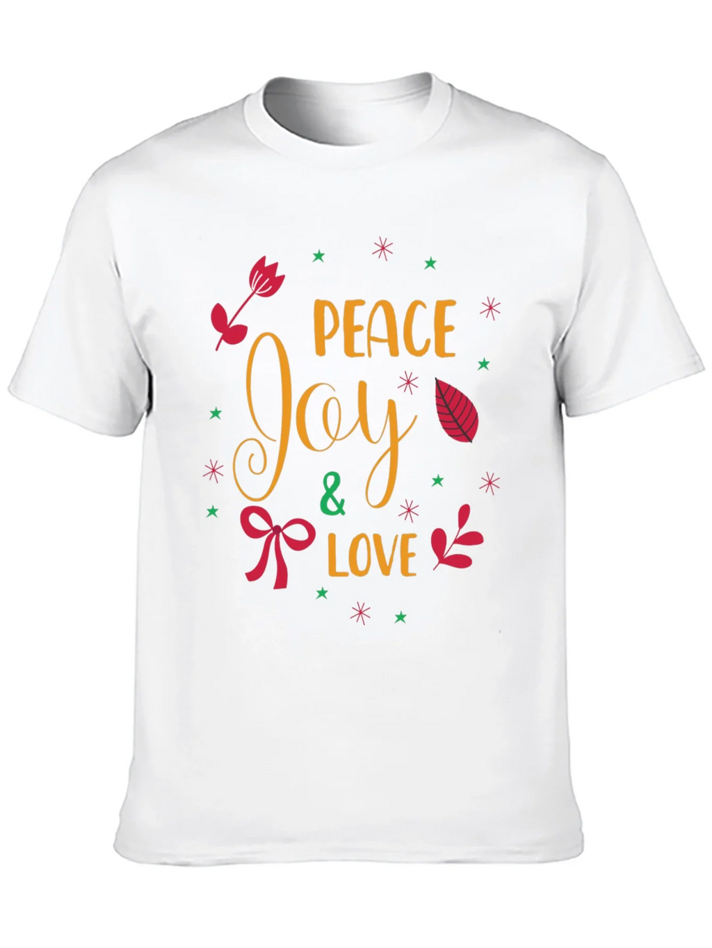 Peace Joy & Love Holiday T-Shirt product image 9
