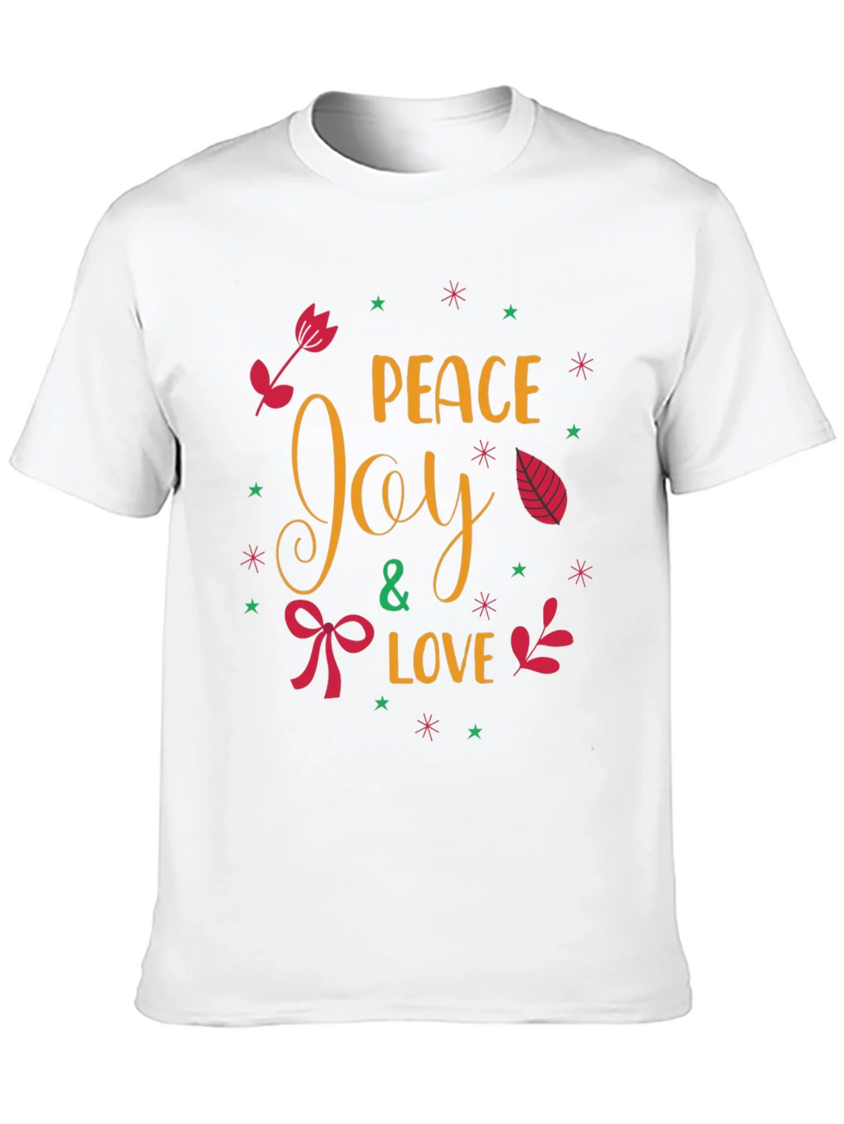 Peace Joy & Love Holiday T-Shirt product image 9