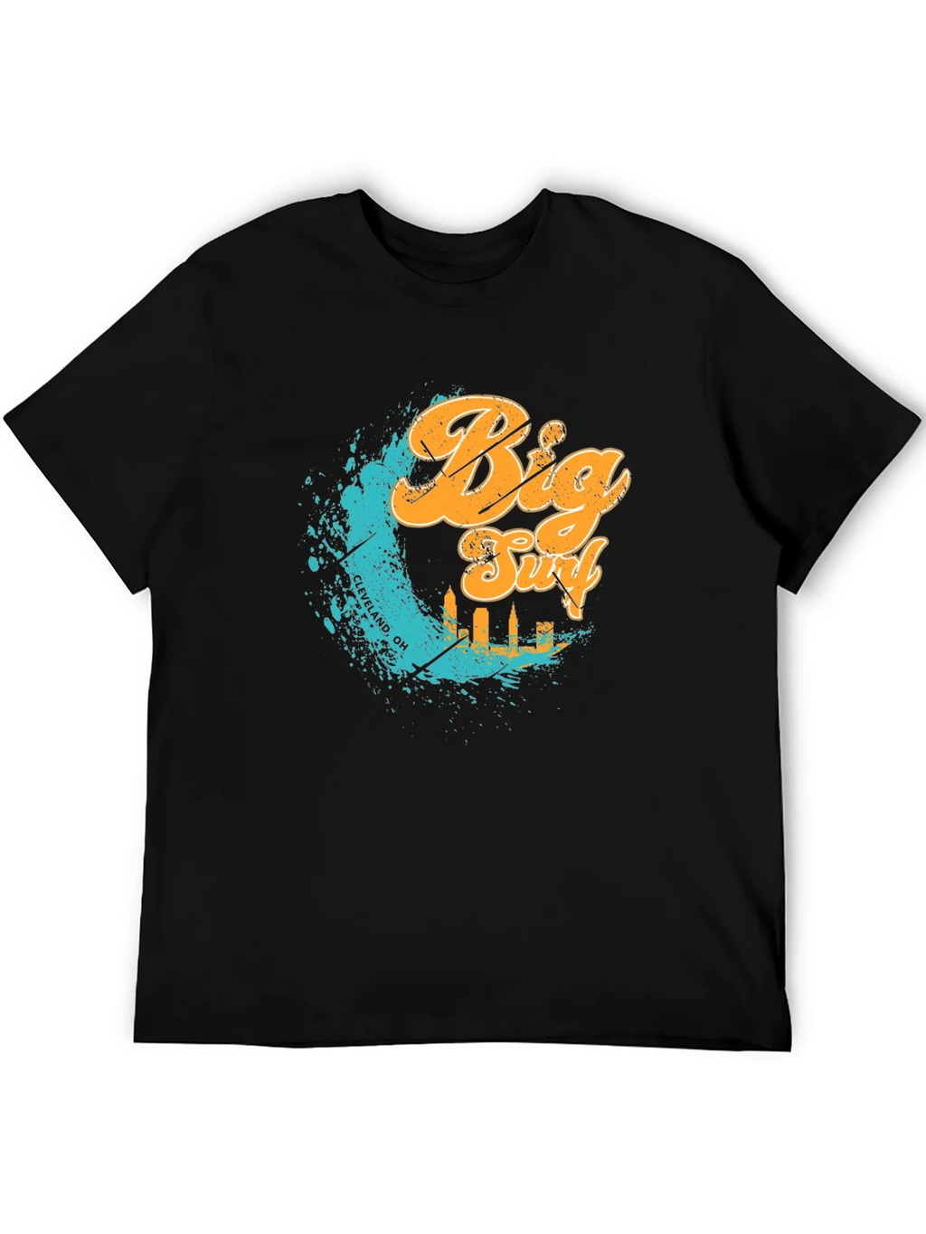 Big Surf Cleveland OH T-Shirt - Black Graphic Tee product image 5