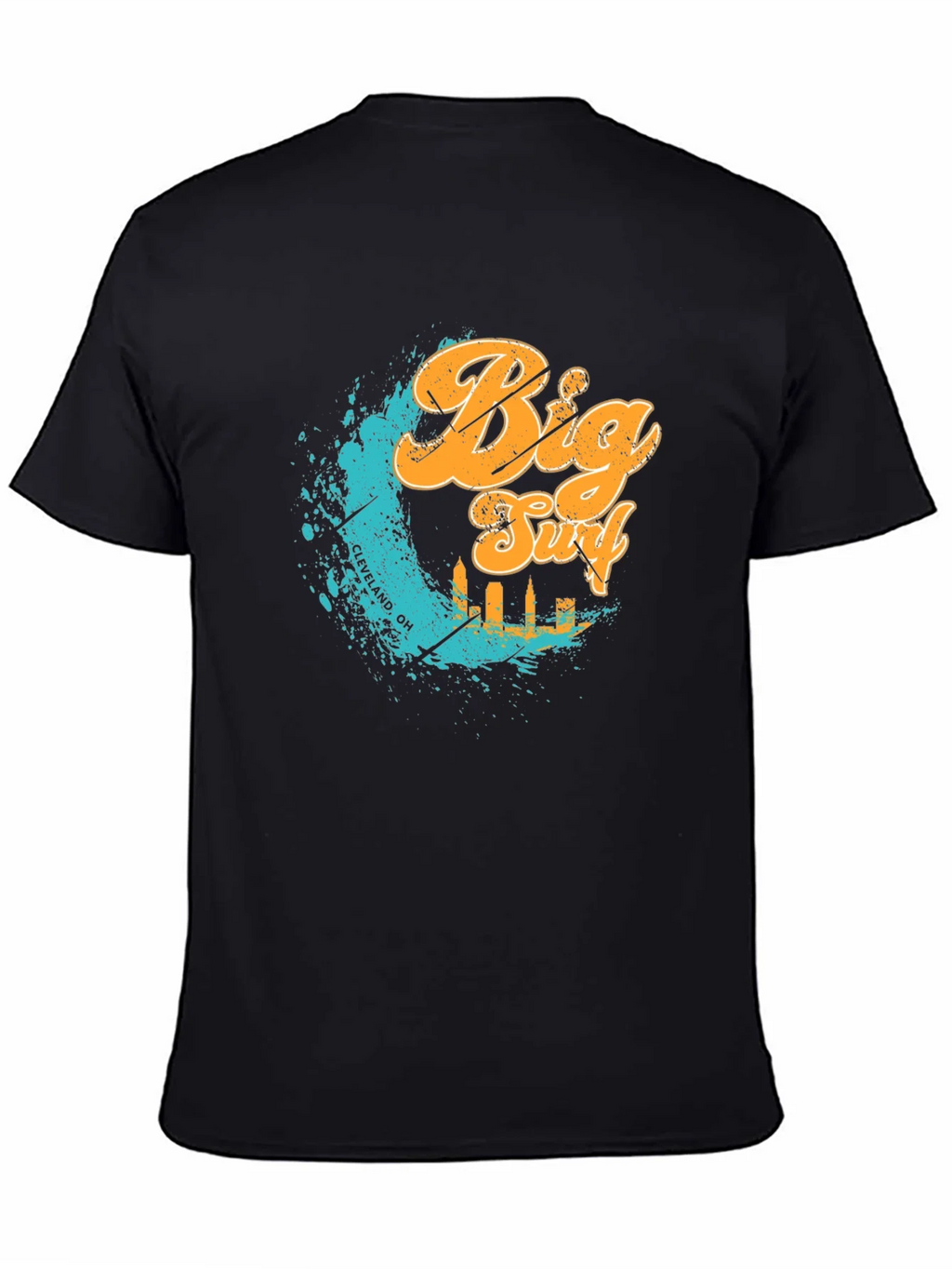 Big Surf Cleveland OH T-Shirt - Black Graphic Tee product image 4