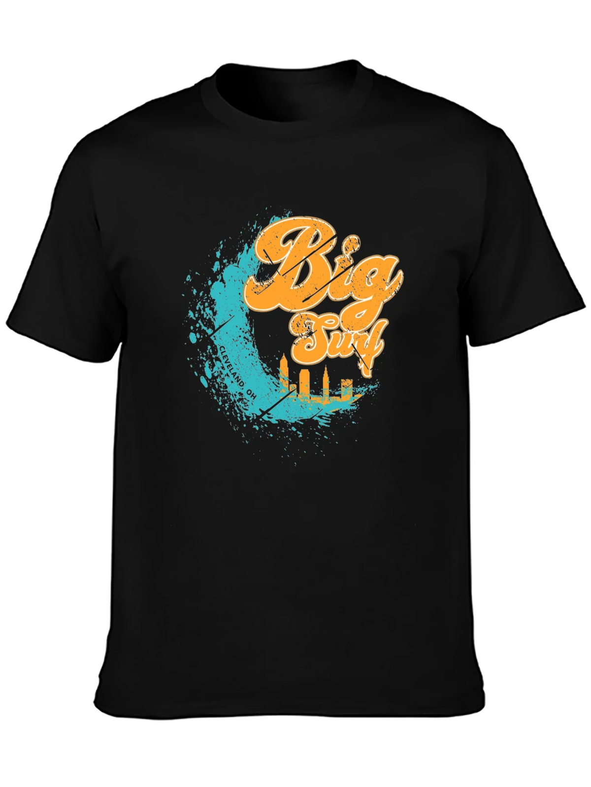 Big Surf Cleveland OH T-Shirt - Black Graphic Tee product image 3