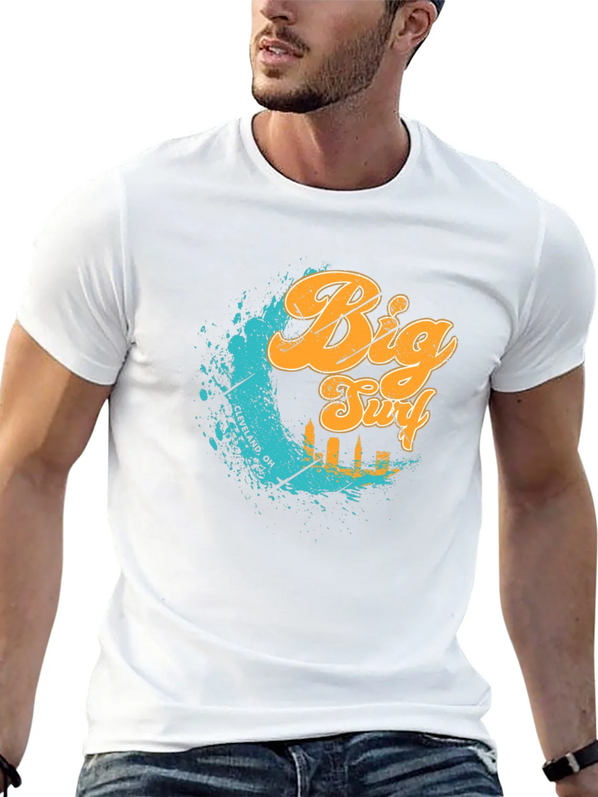 Big Surf Cleveland OH T-Shirt - Black Graphic Tee product image 12