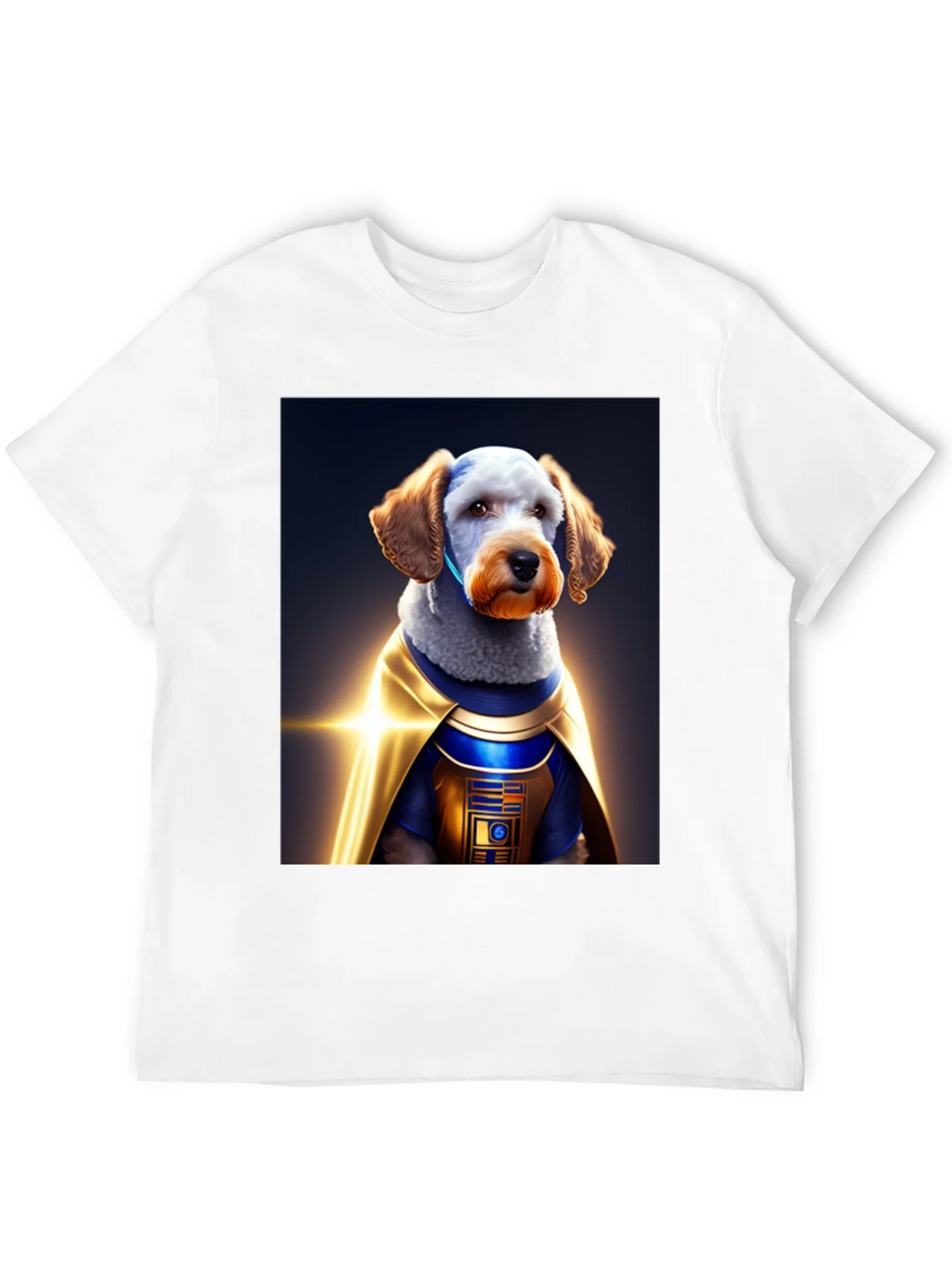 Dog Dressed as R2-D2 on Black T-Shirt product image 11