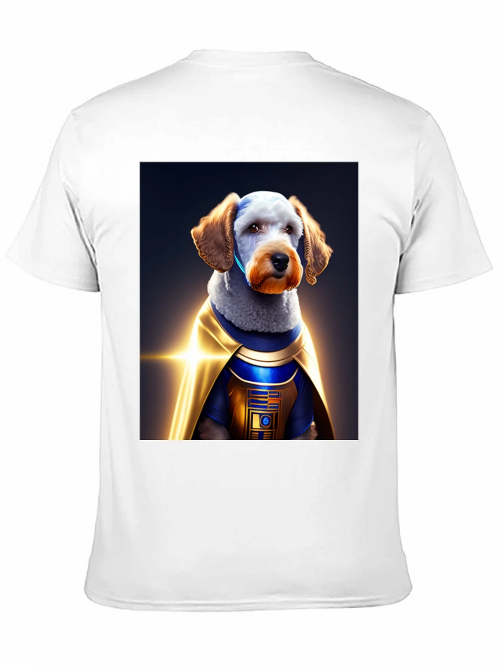 Dog Dressed as R2-D2 on Black T-Shirt product image 10