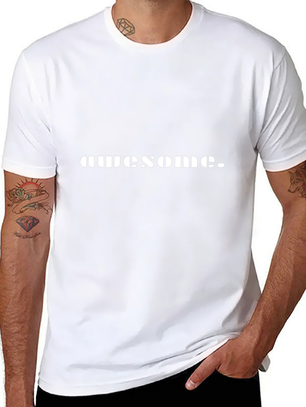 Awesome Graphic T-Shirt - Black Crew Neck Tee product image 7