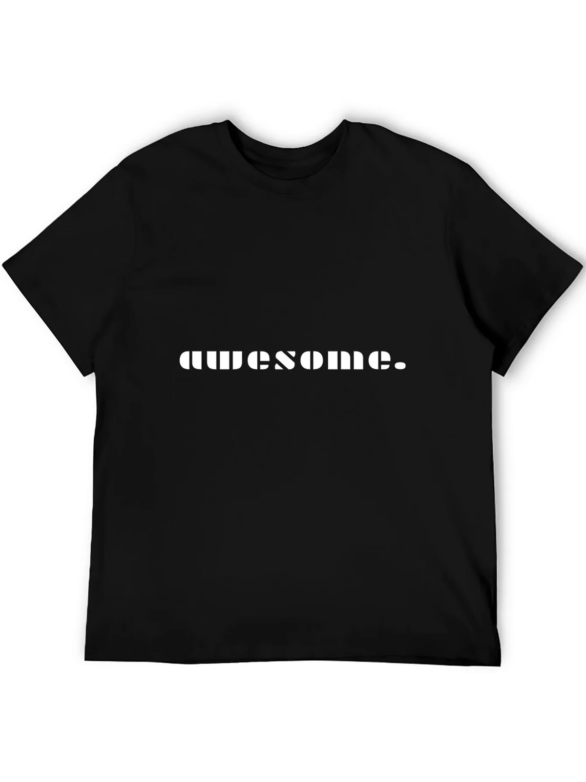 Awesome Graphic T-Shirt - Black Crew Neck Tee product image 5