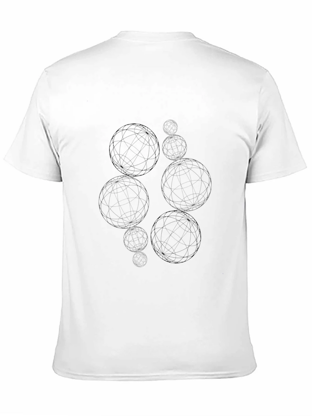 Abstract Sphere Graphic Tee - Modern Black T-Shirt product image 10
