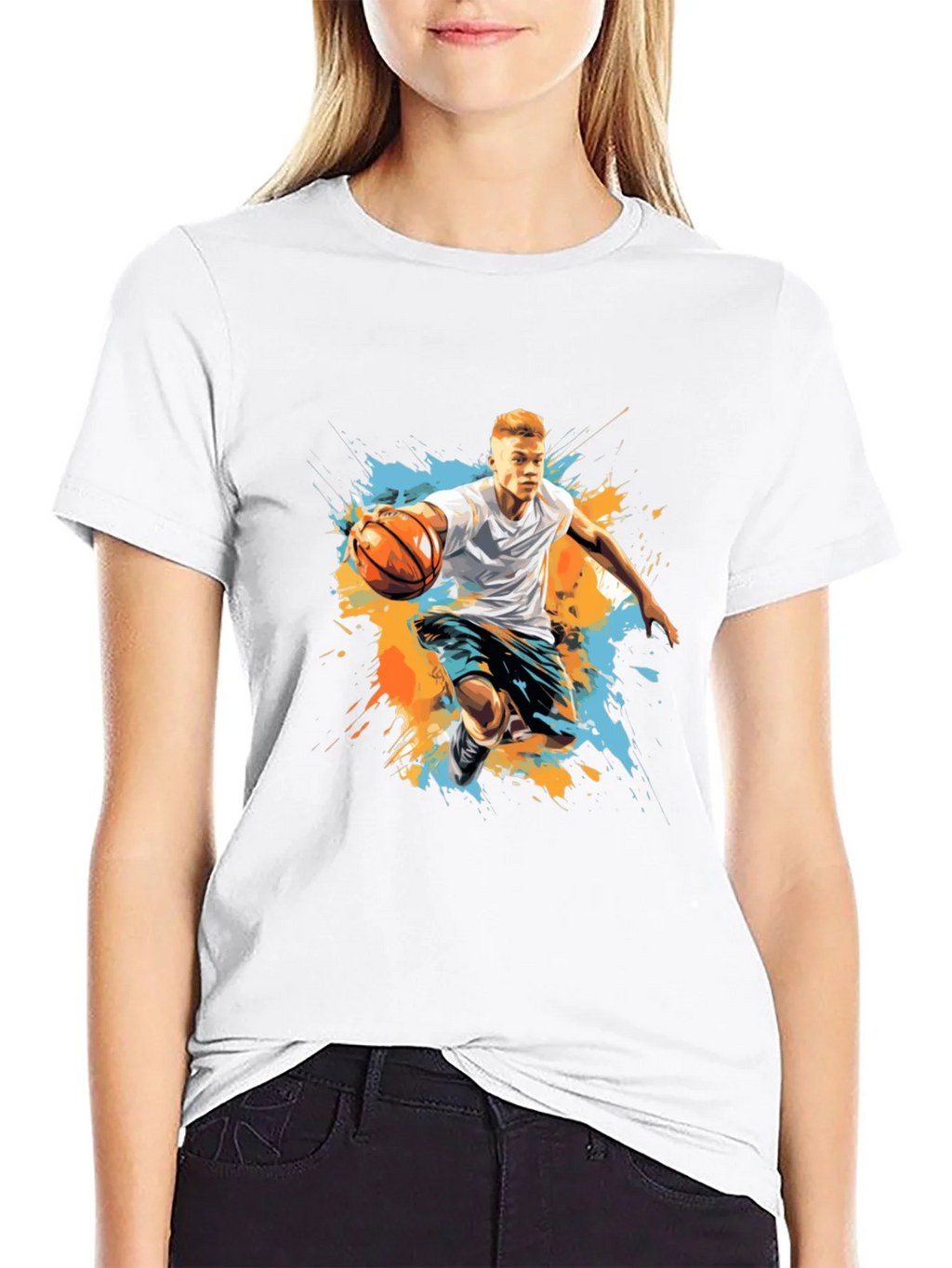 Basketball Player Graphic Tee - Trendy Sportswear product image 7