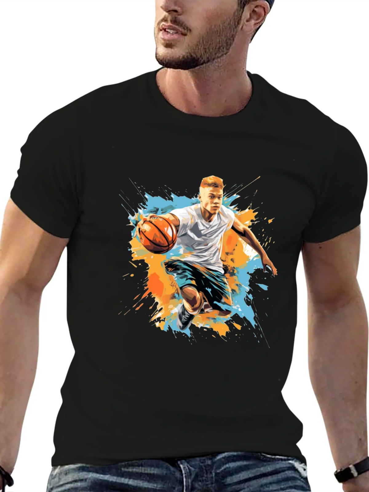 Basketball Player Graphic Tee - Trendy Sportswear product image 6