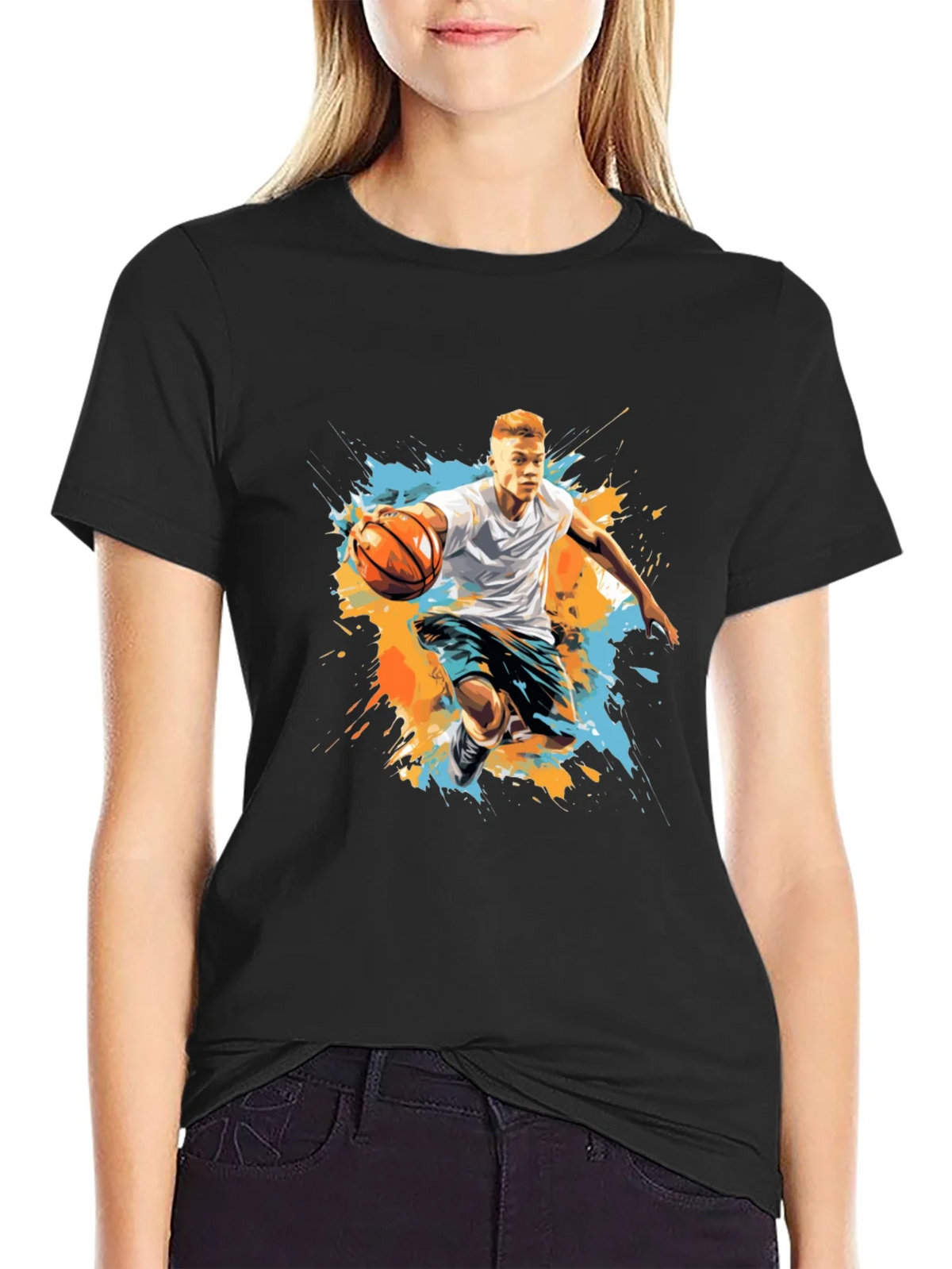 Basketball Player Graphic Tee - Trendy Sportswear product image 2