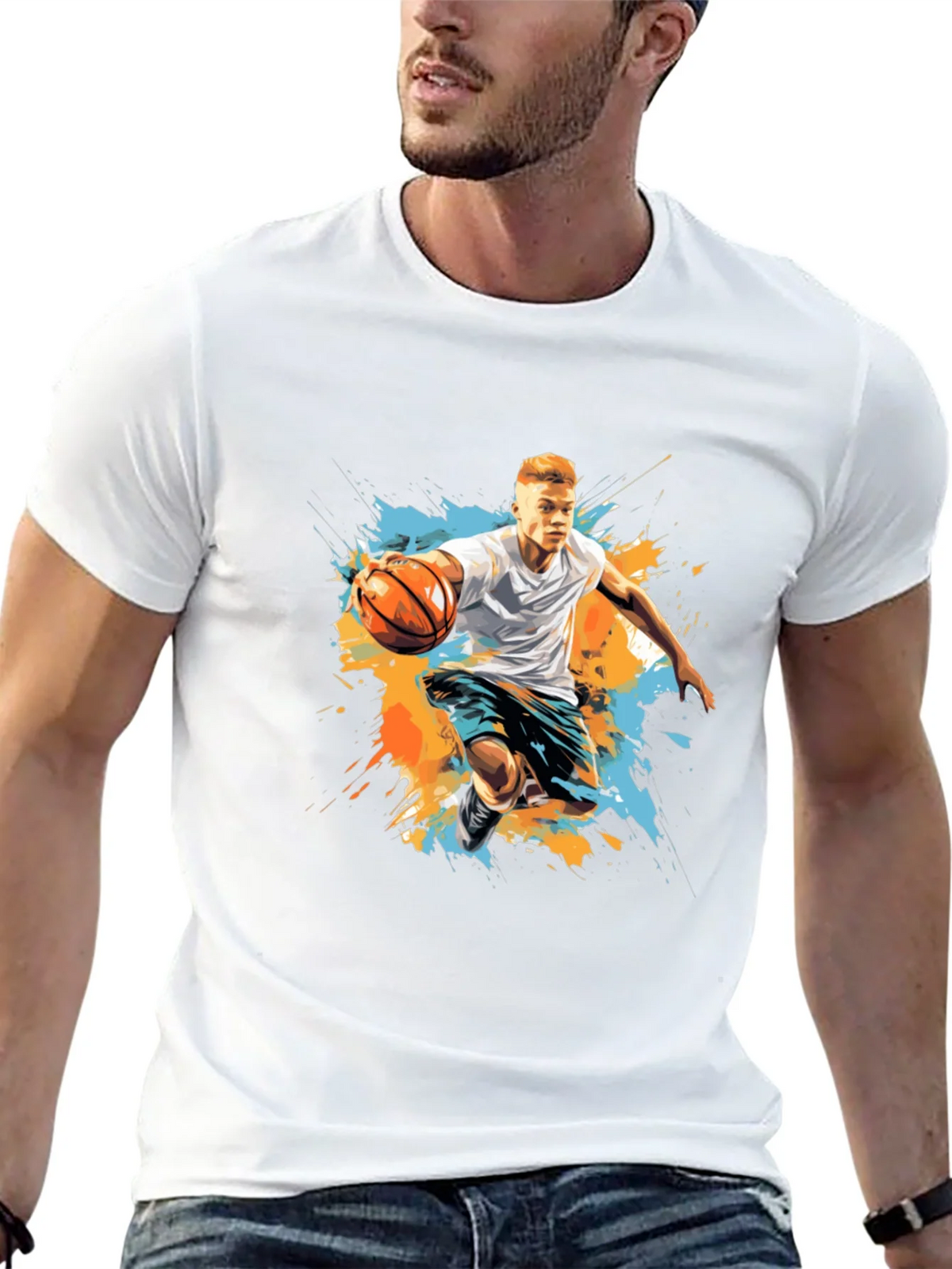Basketball Player Graphic Tee - Trendy Sportswear product image 11