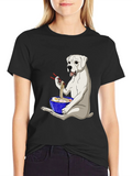 Dog Eating Ramen T-Shirt product image 1