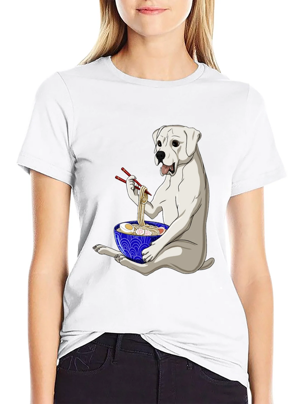 Dog Eating Ramen T-Shirt product image 6