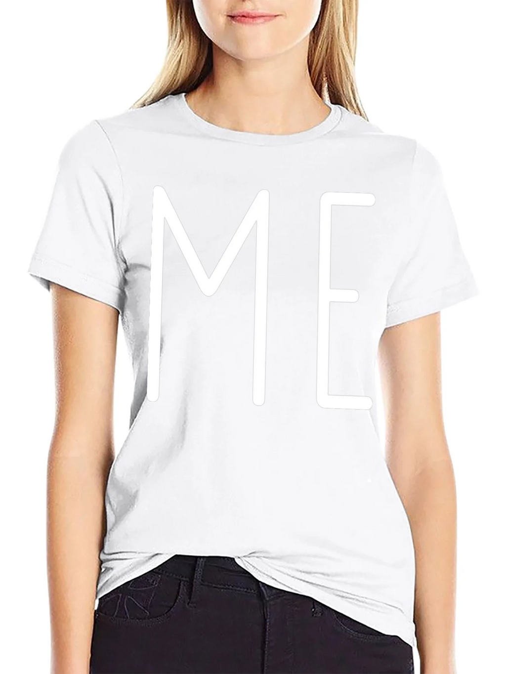 Minimalist ME Graphic Print Black T-Shirt product image 6