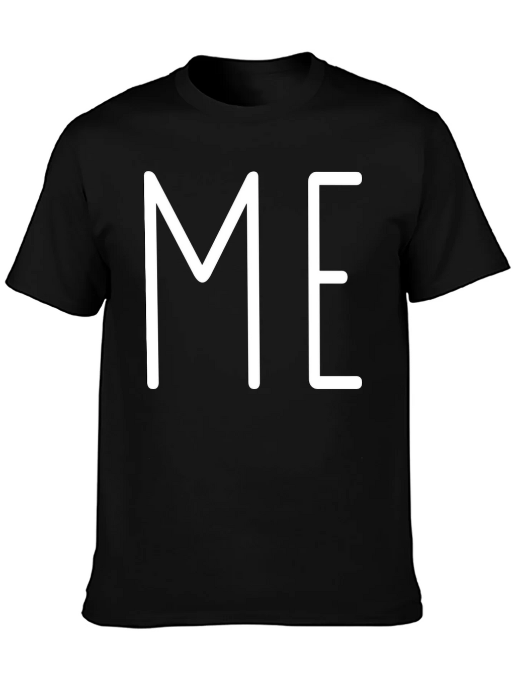 Minimalist ME Graphic Print Black T-Shirt product image 2