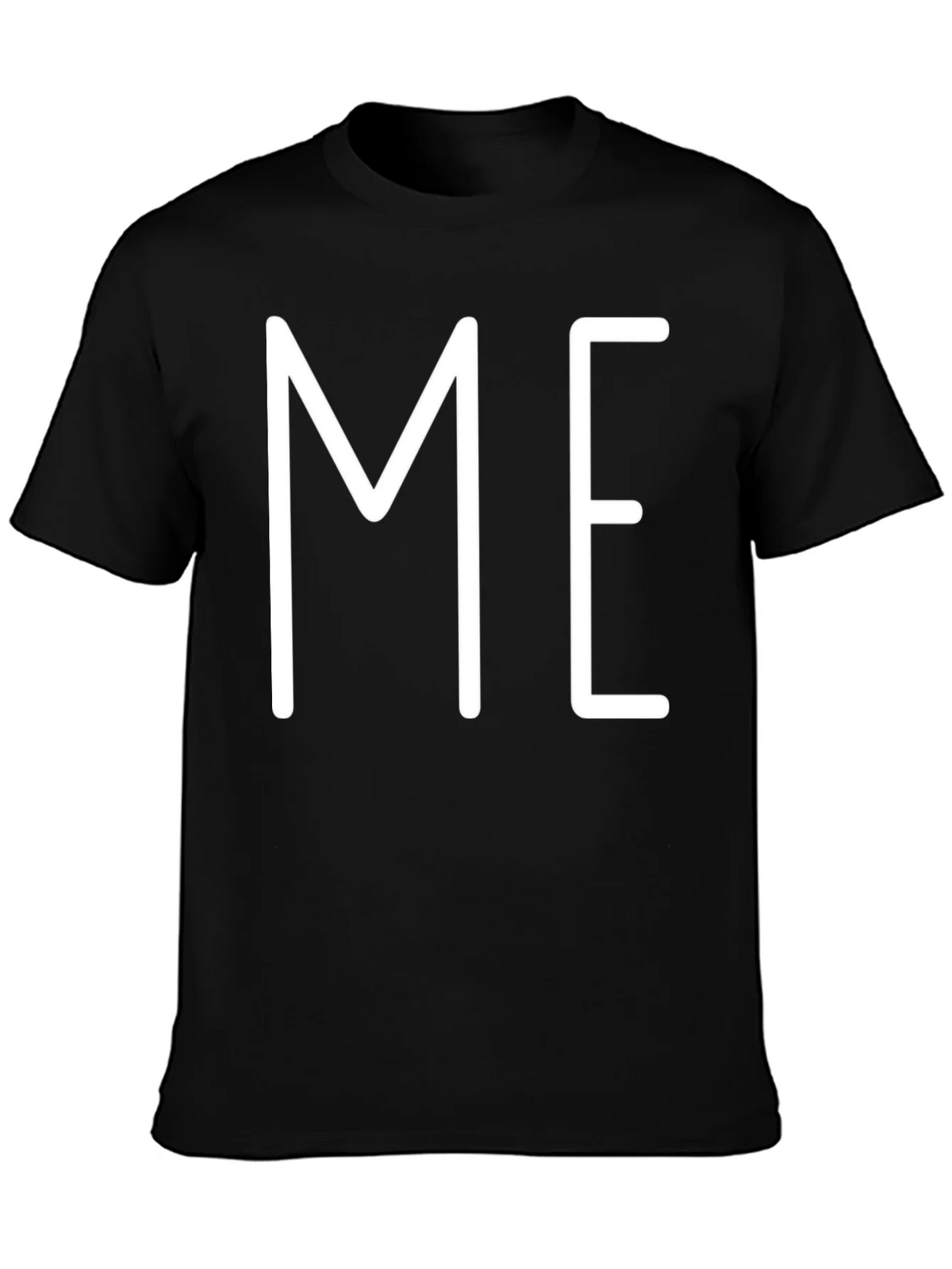 Minimalist ME Graphic Print Black T-Shirt product image 2