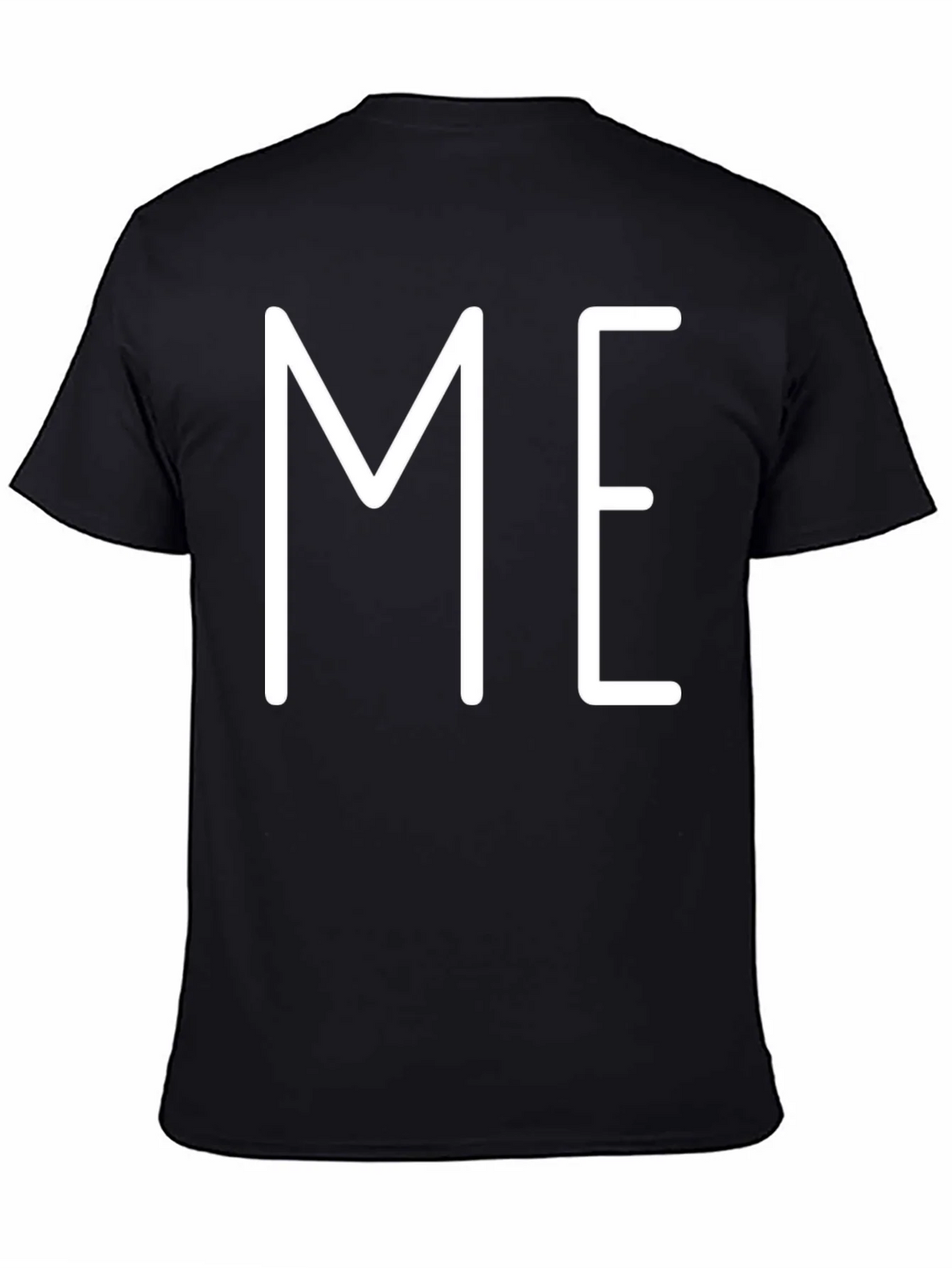 Minimalist ME Graphic Print Black T-Shirt product image 3