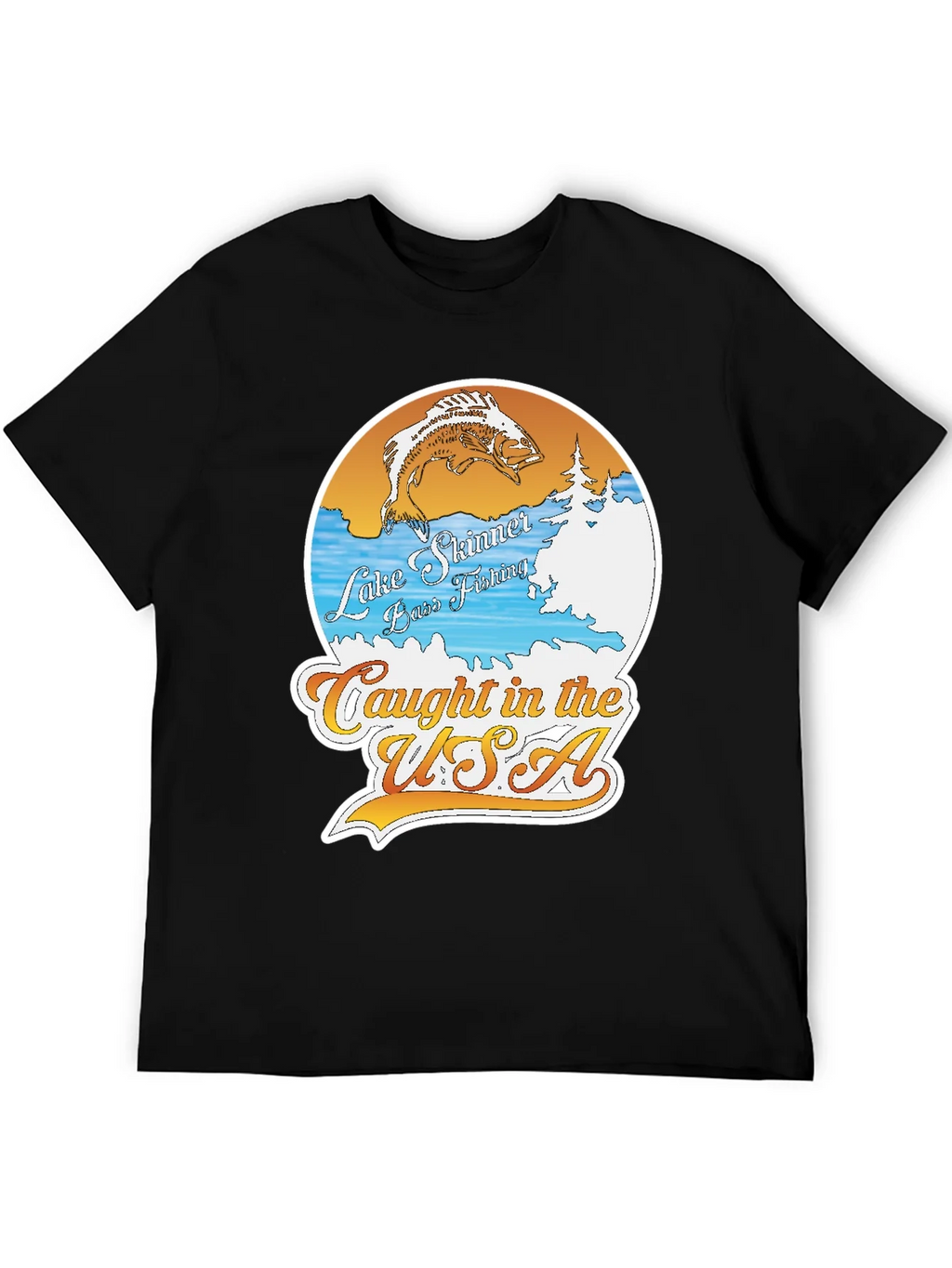 Lake Skinner Bass Fishing T-Shirt product image 5