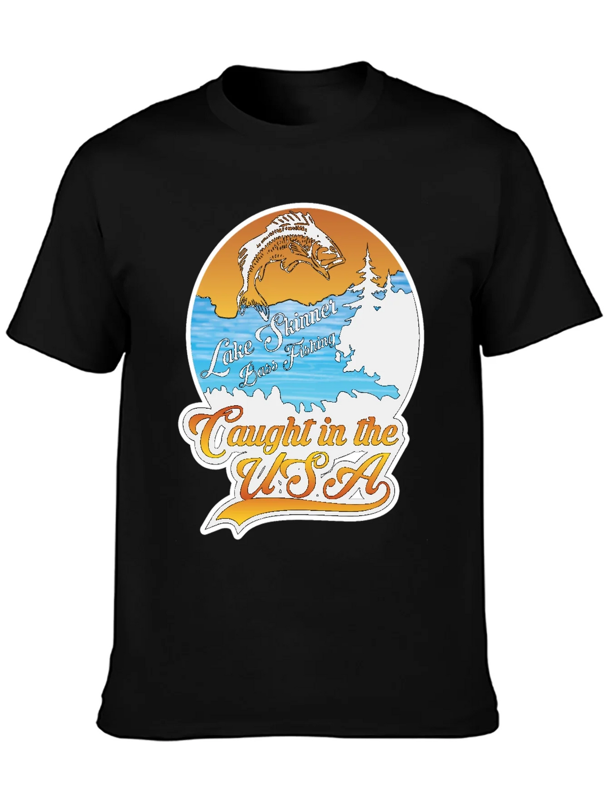 Lake Skinner Bass Fishing T-Shirt product image 3