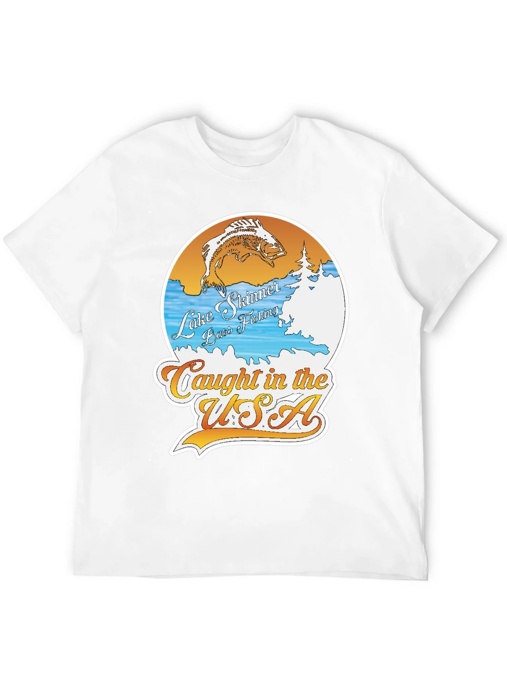 Lake Skinner Bass Fishing T-Shirt product image 11