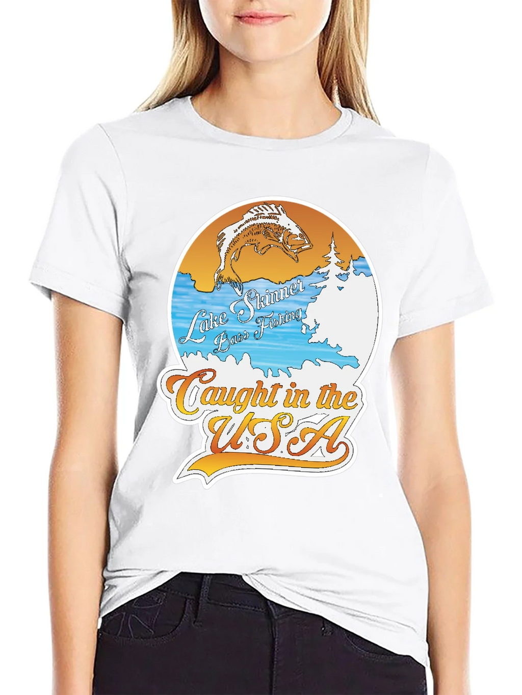Lake Skinner Bass Fishing T-Shirt product image 8