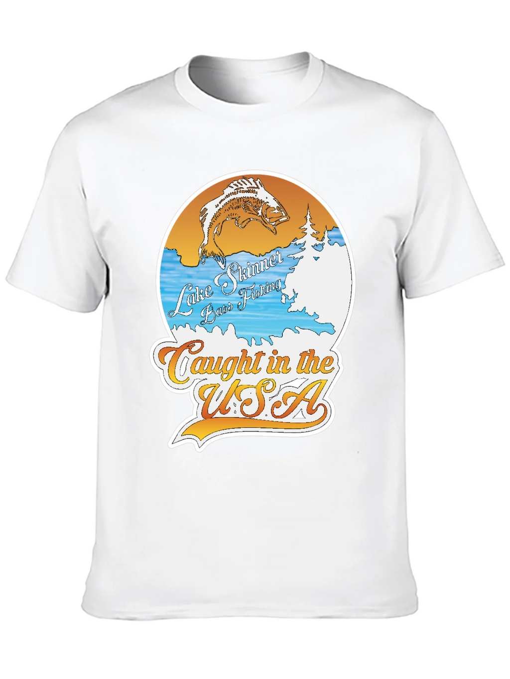 Lake Skinner Bass Fishing T-Shirt product image 9