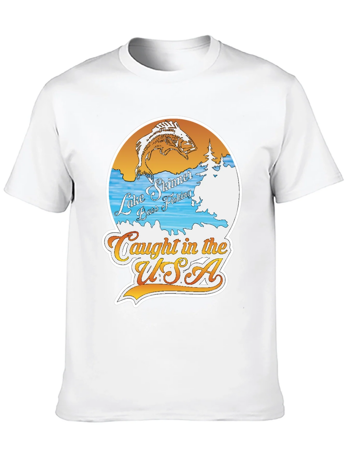 Lake Skinner Bass Fishing T-Shirt product image 9