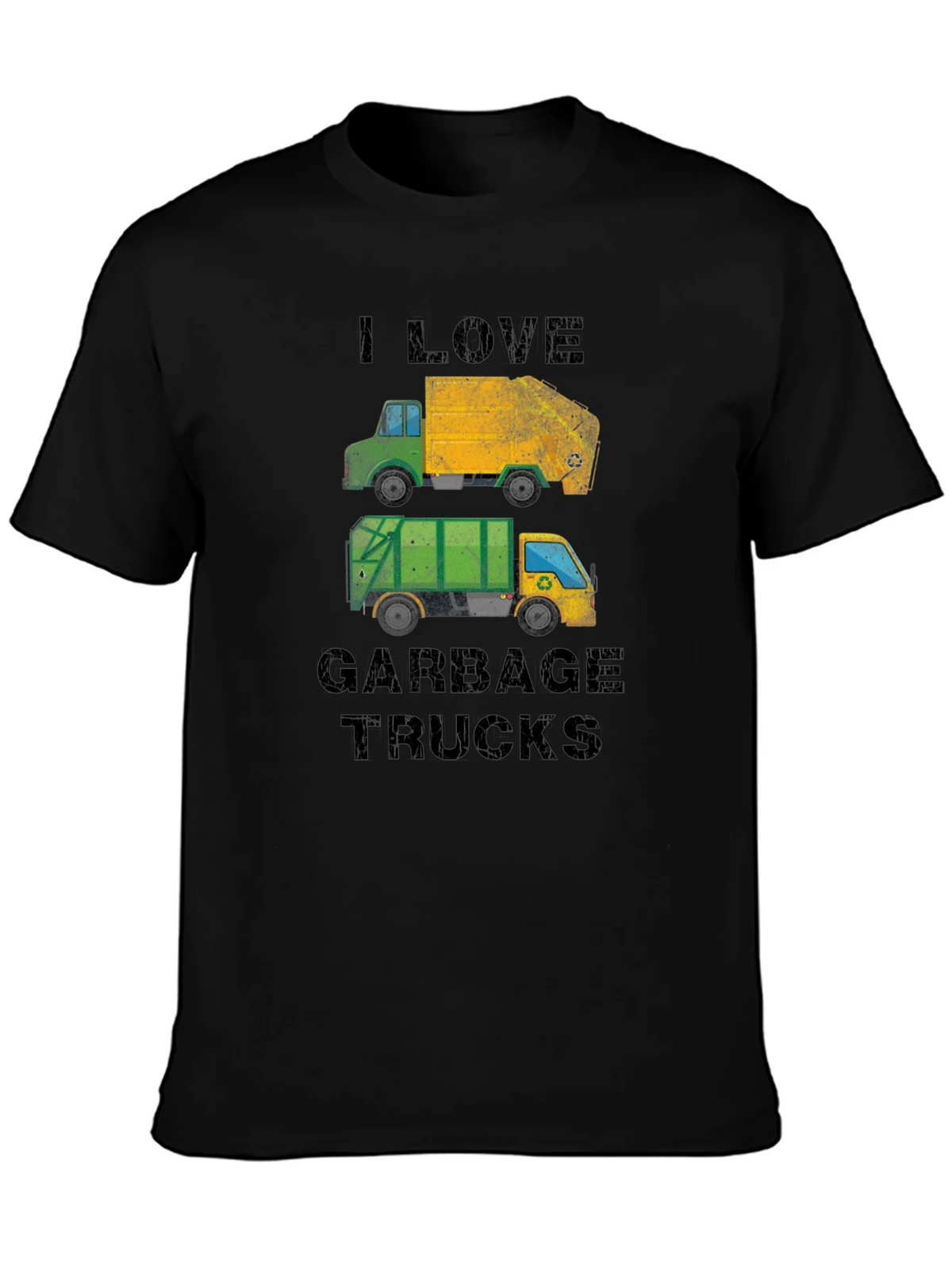 I Love Garbage Trucks Graphic T-Shirt product image 2