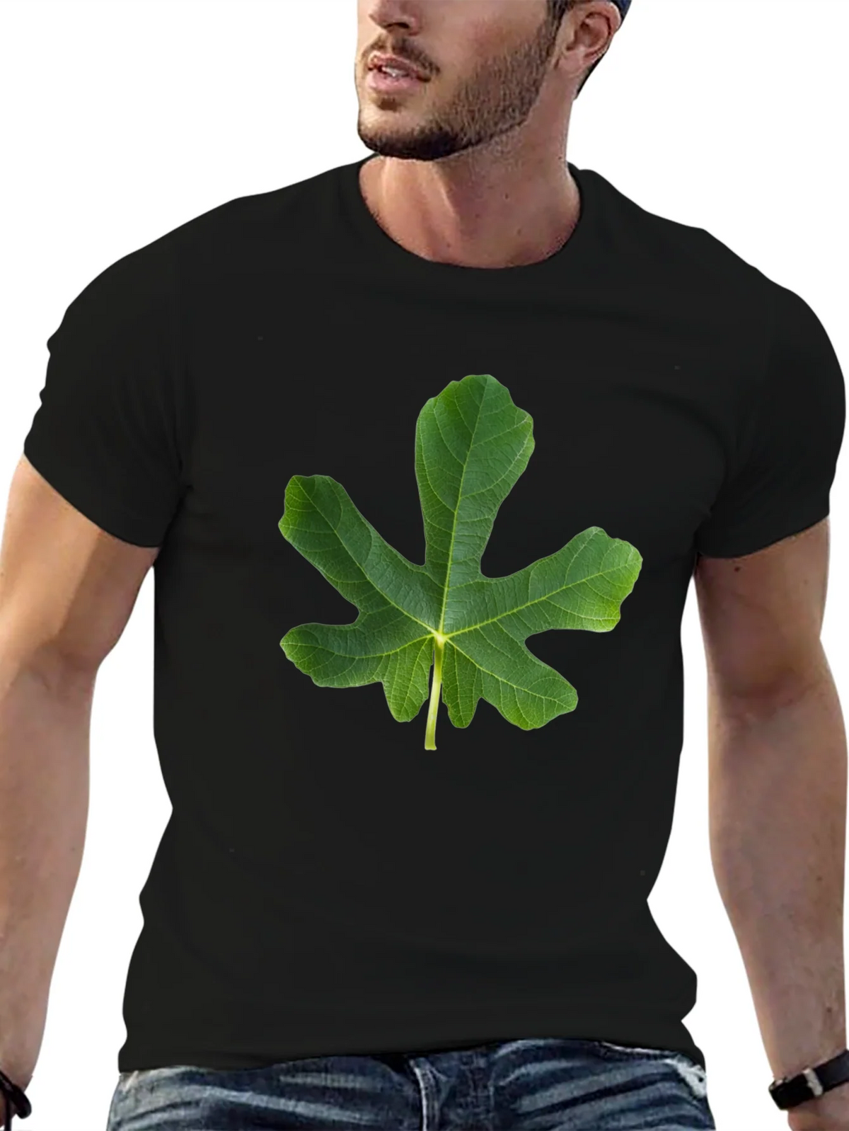 Fig Leaf Graphic Tee - Nature Inspired Design product image 6