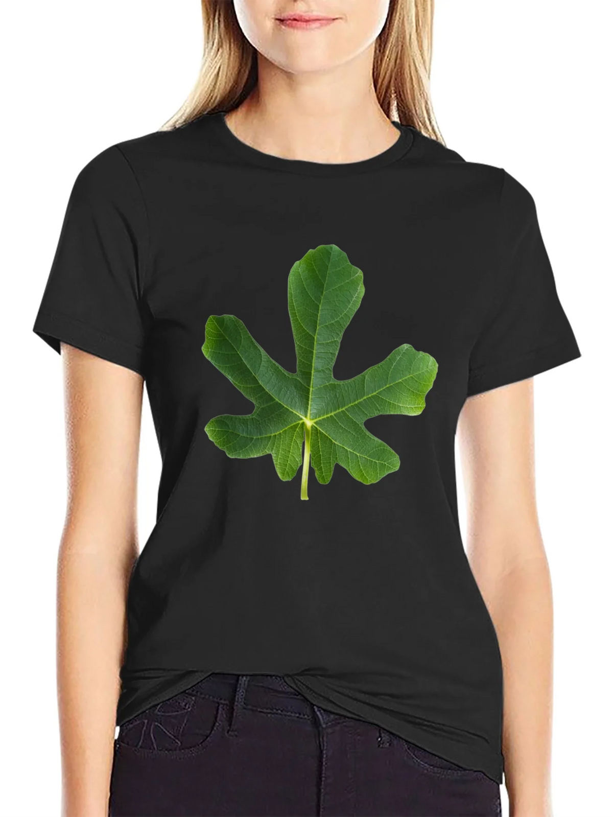 Fig Leaf Graphic Tee - Nature Inspired Design product image 2