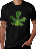 Fig Leaf Graphic Tee - Nature Inspired Design product image 1