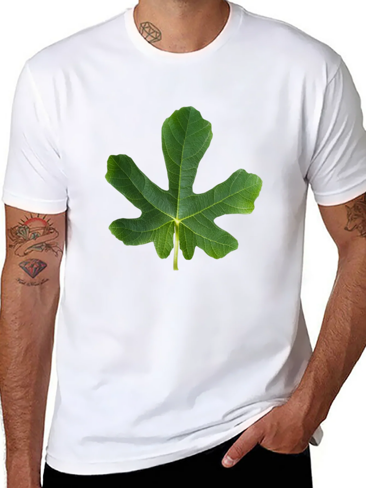 Fig Leaf Graphic Tee - Nature Inspired Design product image 7