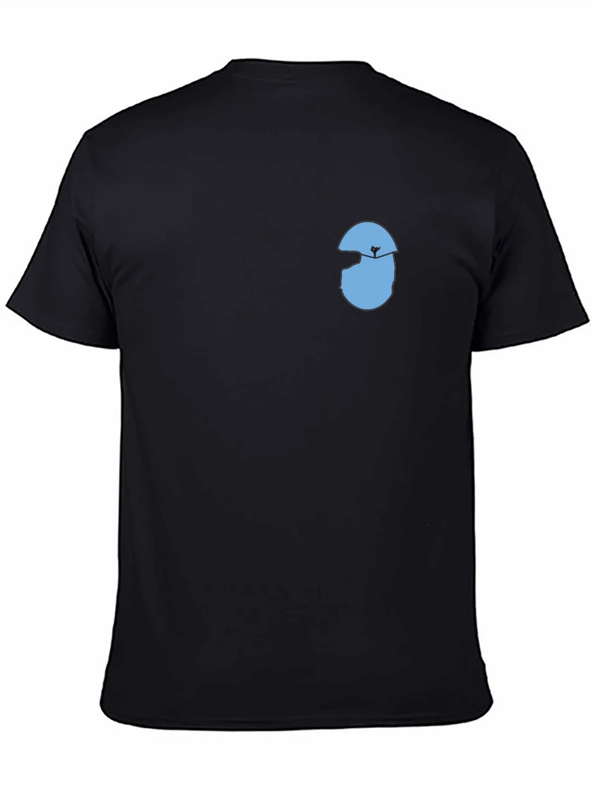 Mens Black T-Shirt with Graphic Design product image 4